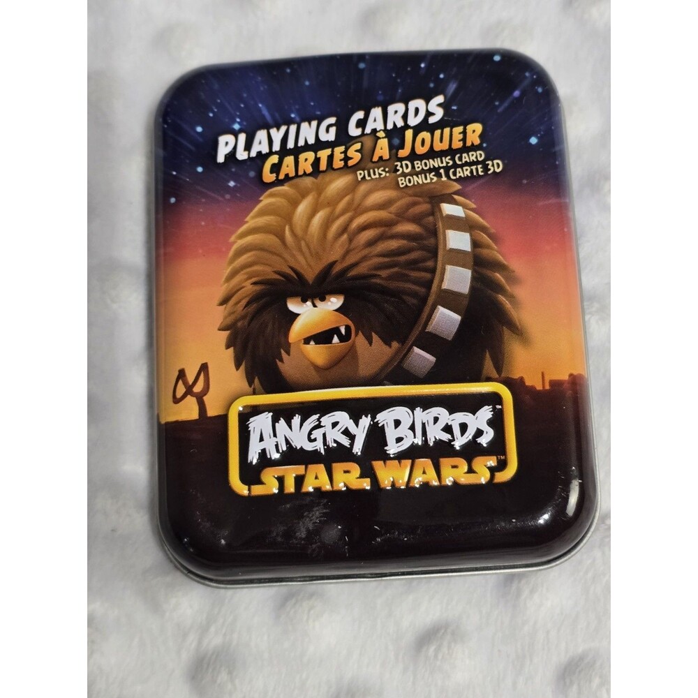 Angry Birds Star Wars Playing Cards. Complete Set Cartamundi Chewbacca Tin Case